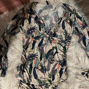 Deep V Neck Midi Dress Size L